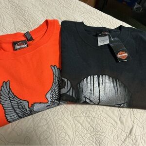 Harley-Davidson Vintage T Bundle Denton County Tx and Trips Sz XL